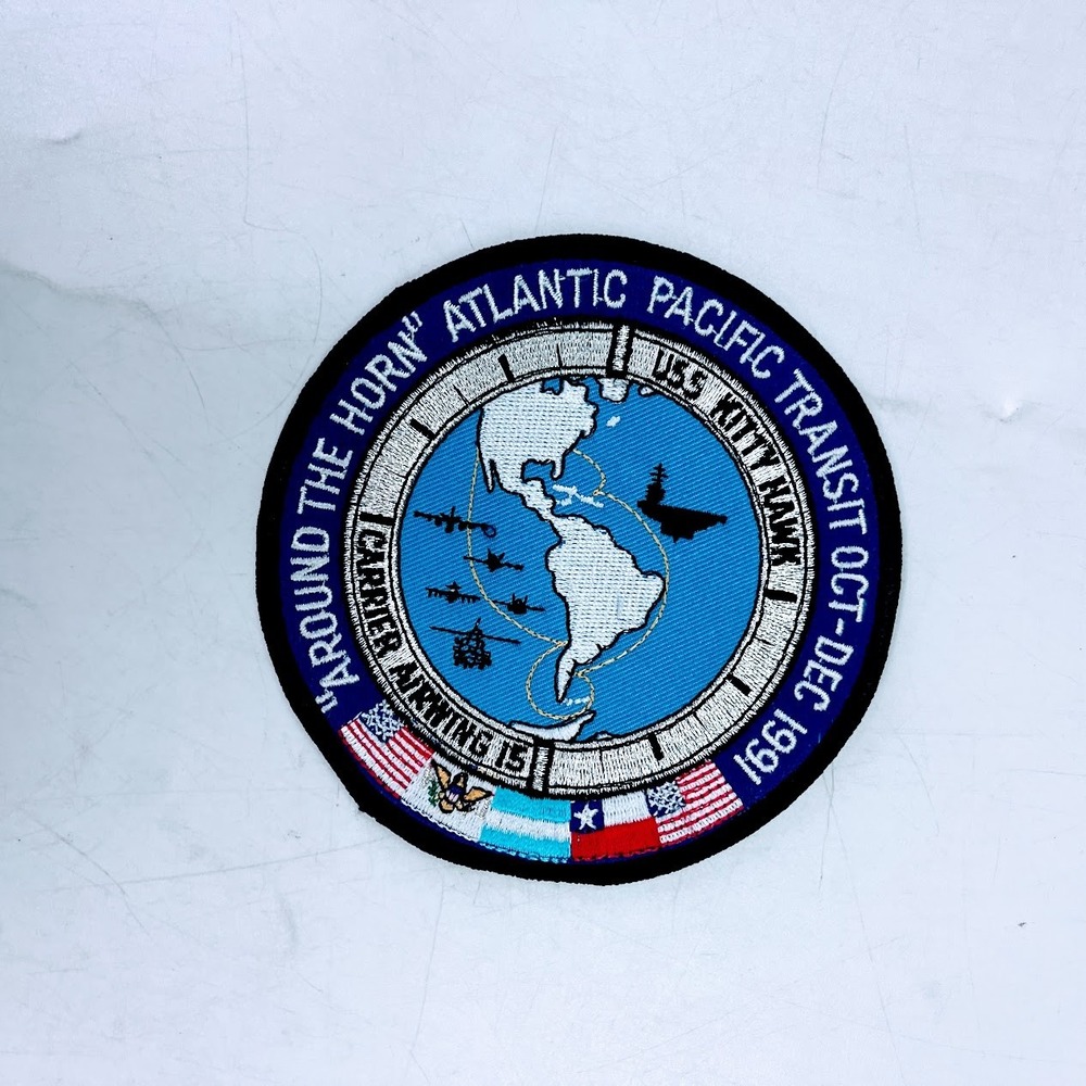 USS Kitty Hawk CV-63 Around the Horn Atlantic Pacific Transit 1991 Navy Patch